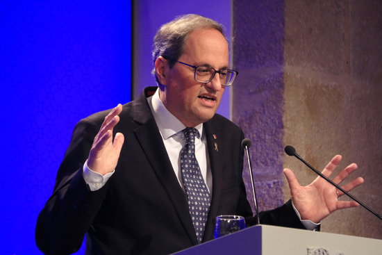 Catalan president Quim Torra insists on “unconditional dialogue” with Spain (by Sílvia Jardí)